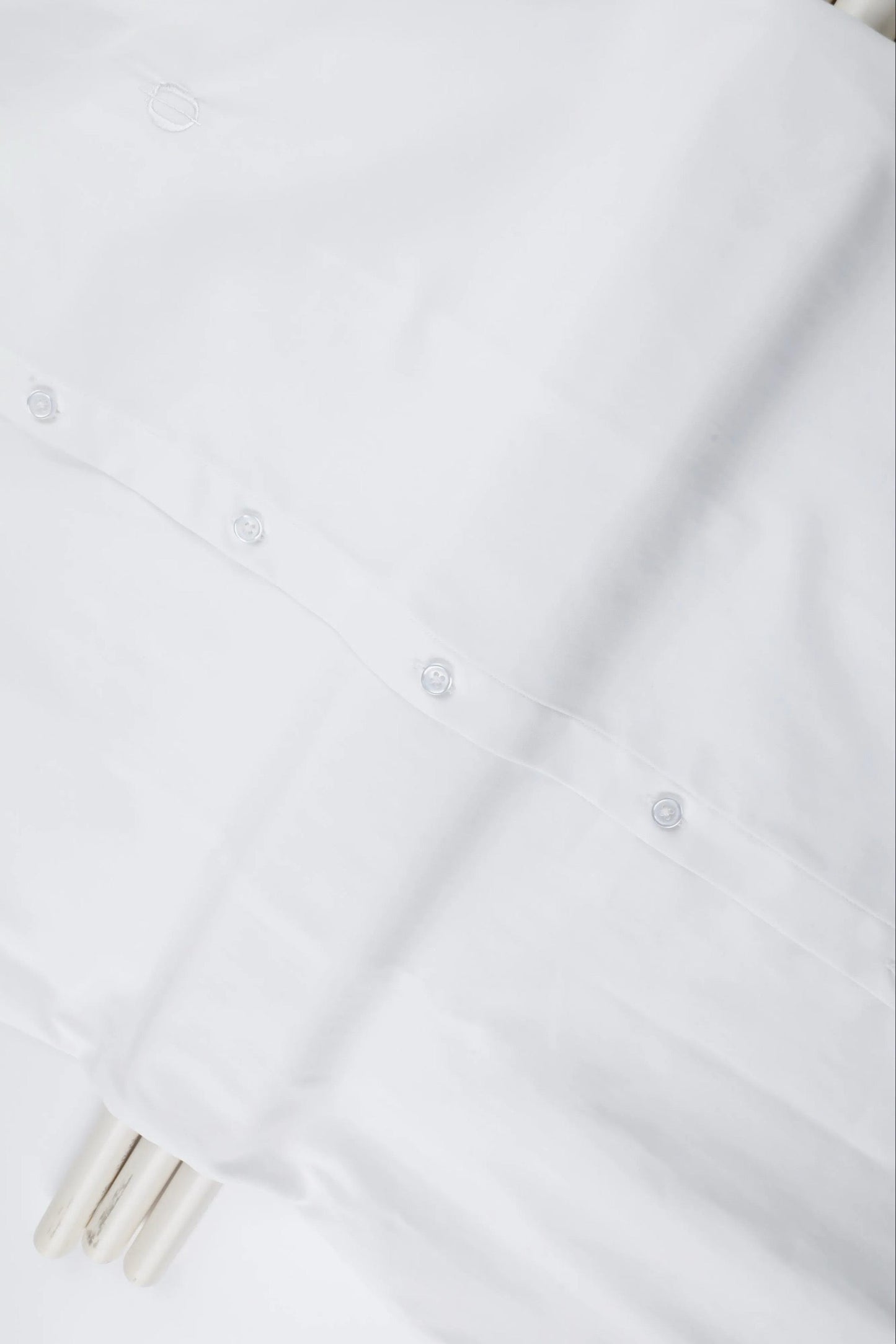 Men's Long Sleeve Tapered Shirt White