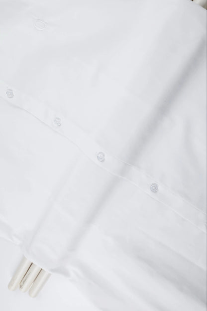 Men's Long Sleeve Tapered Shirt White