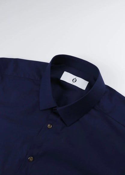 Men's Short Sleeve Tapered Shirt Navy